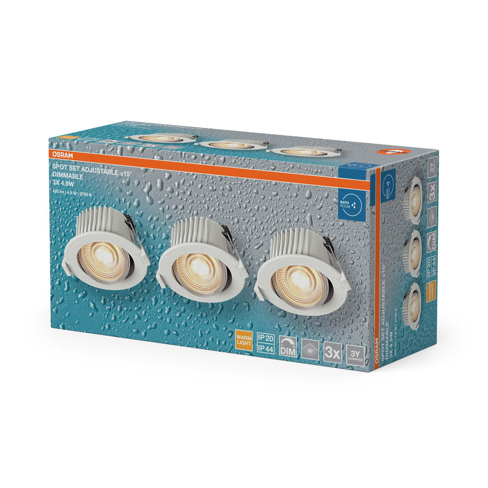 LED stropné svietidlo 4.90W IP44 2700K 36° – stropné LED svietidlo OSRAM