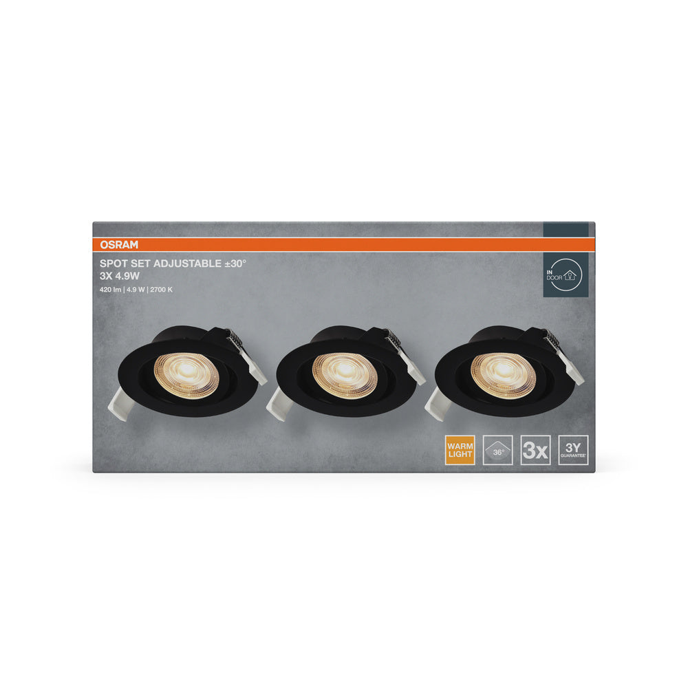 LED stropné svietidlo 4.90W IP20 2700K 36° – stropné LED svietidlo OSRAM