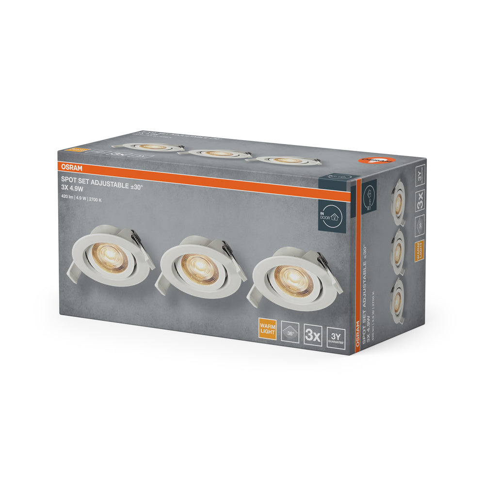 LED stropné svietidlo 4.90W IP20 2700K 36° – stropné LED svietidlo OSRAM