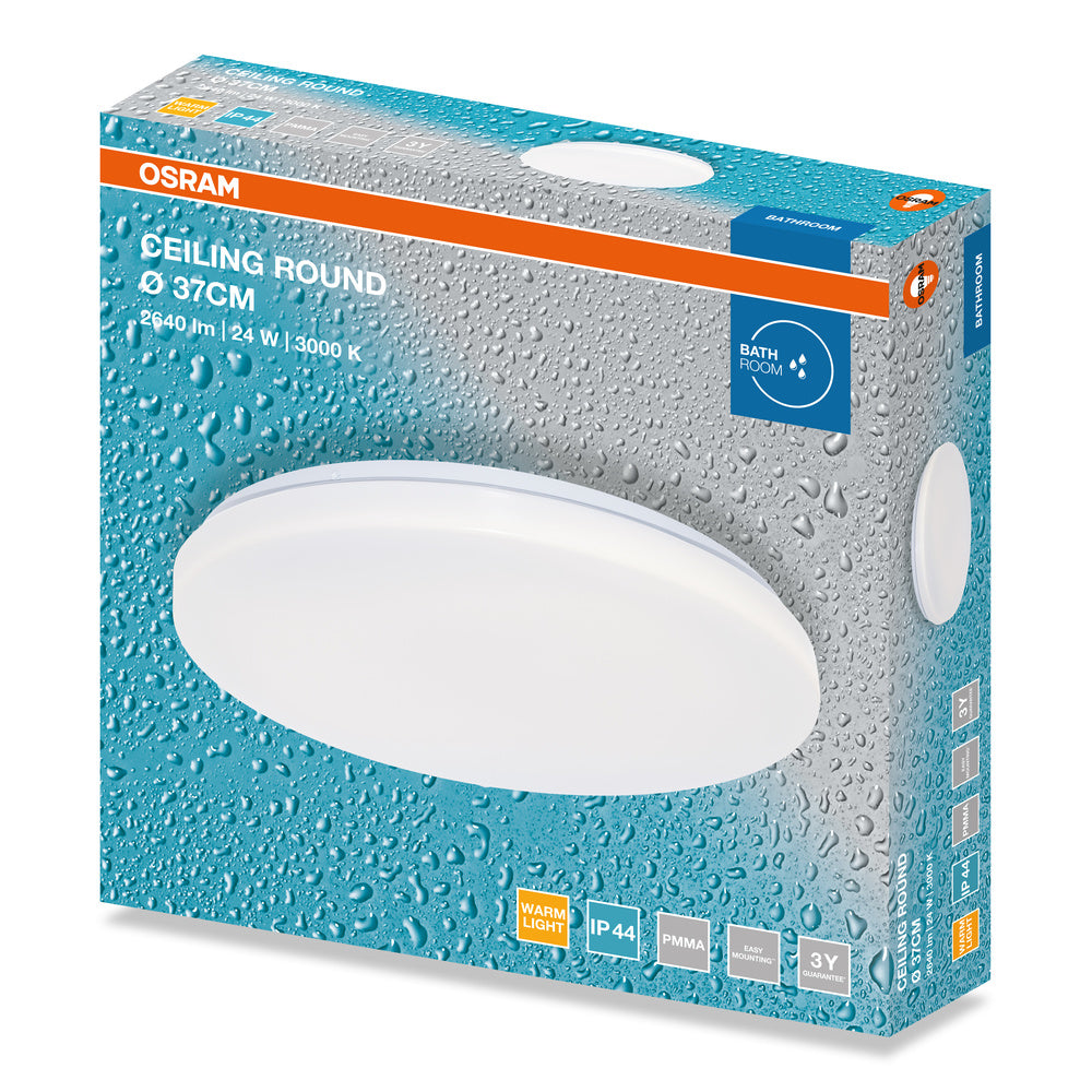 LED stropné svietidlo 24W IP44 3000K 120° – stropné LED svietidlo OSRAM