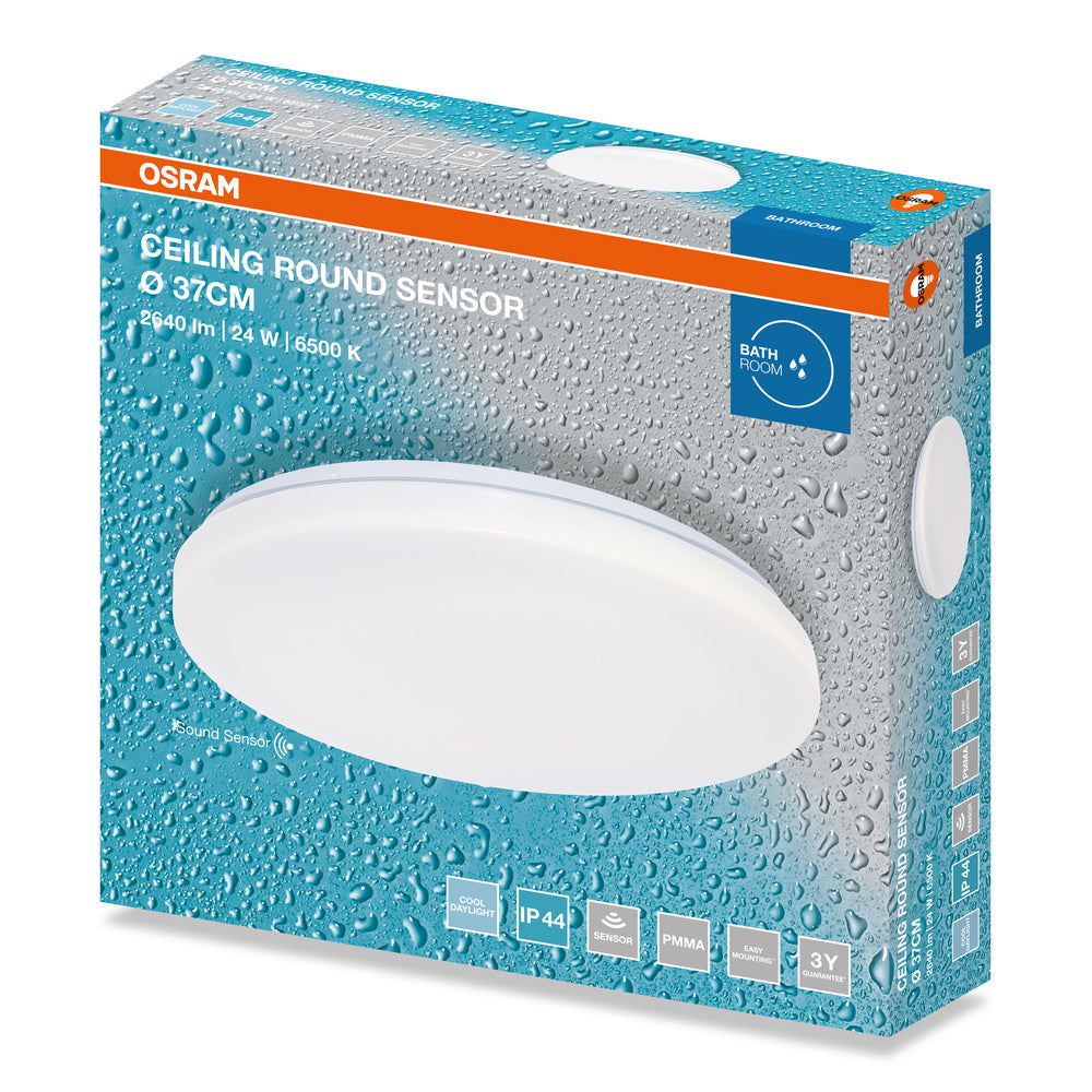 LED stropné svietidlo 24W IP44 6500K 120° – stropné LED svietidlo OSRAM