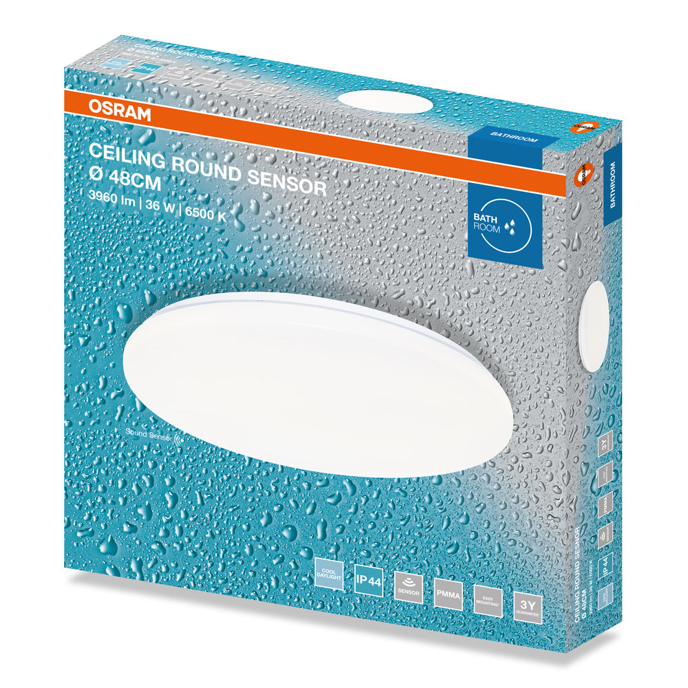 LED stropné svietidlo 36W IP44 6500K 120° – stropné LED svietidlo OSRAM