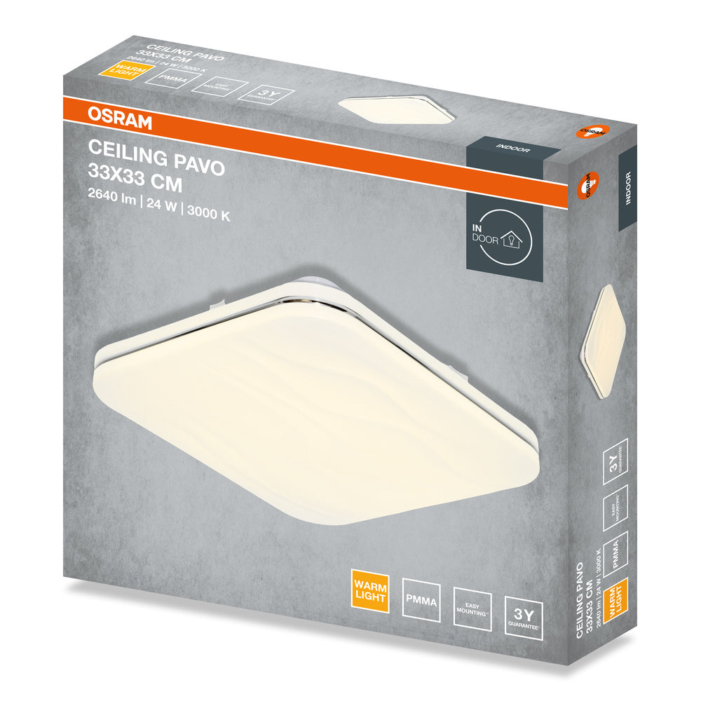 LED stropné svietidlo 24W IP20 3000K 120° – stropné LED svietidlo OSRAM