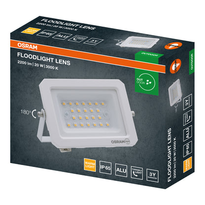 LED reflektor 20W IP65 3000K 110° – vonkajšie LED svietidlo OSRAM
