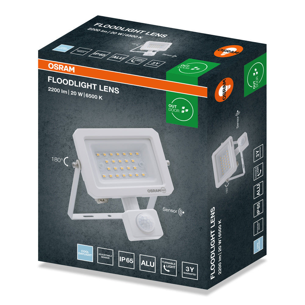 LED reflektor 20W IP65 6500K 110° – vonkajšie LED svietidlo OSRAM