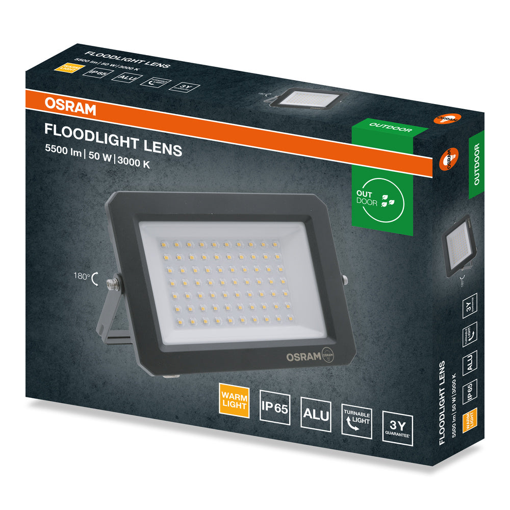 LED reflektor 50W IP65 3000K 110° – vonkajšie LED svietidlo OSRAM