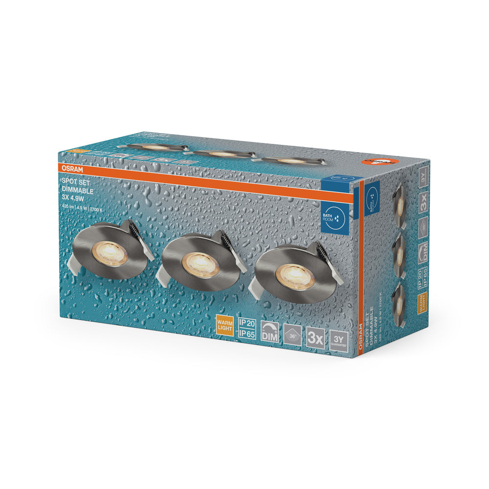 LED stropné svietidlo 4.90W IP65 2700K 36° – stropné LED svietidlo OSRAM