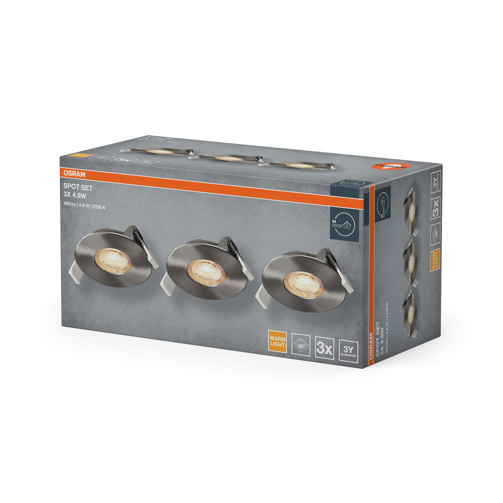 LED stropné svietidlo 4.90W IP20 2700K 36° – stropné LED svietidlo OSRAM