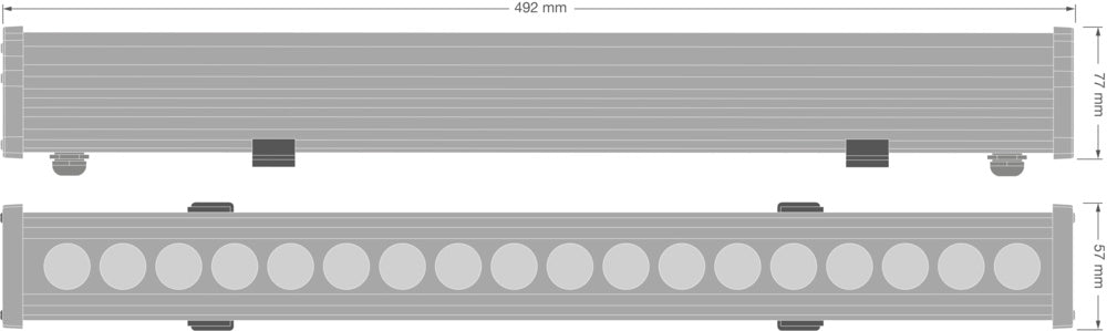 LED nástenné svietidlo 18W IP66 4000K 45° – nástenné LED svietidlo LEDVANCE
