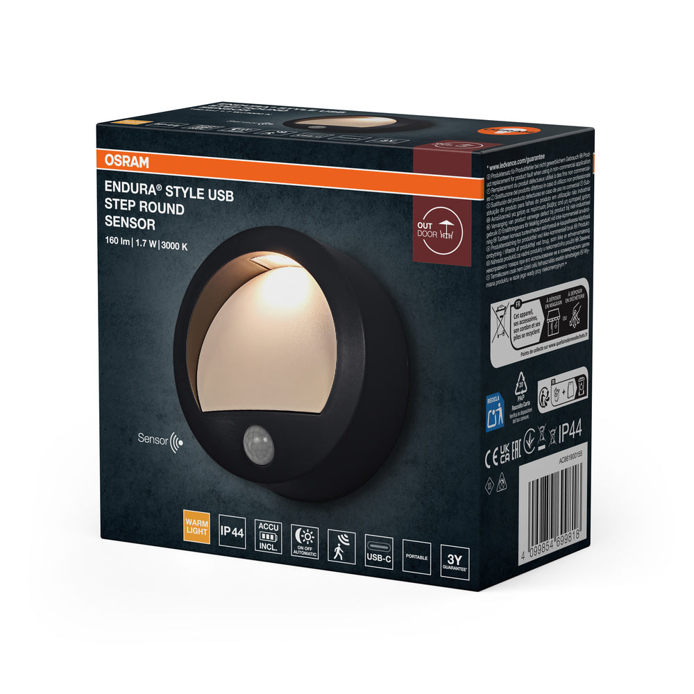 LED nástenné svietidlo 1.70W IP44 3000K 50° – nástenné LED svietidlo OSRAM