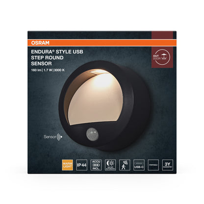 LED nástenné svietidlo 1.70W IP44 3000K 50° – nástenné LED svietidlo OSRAM