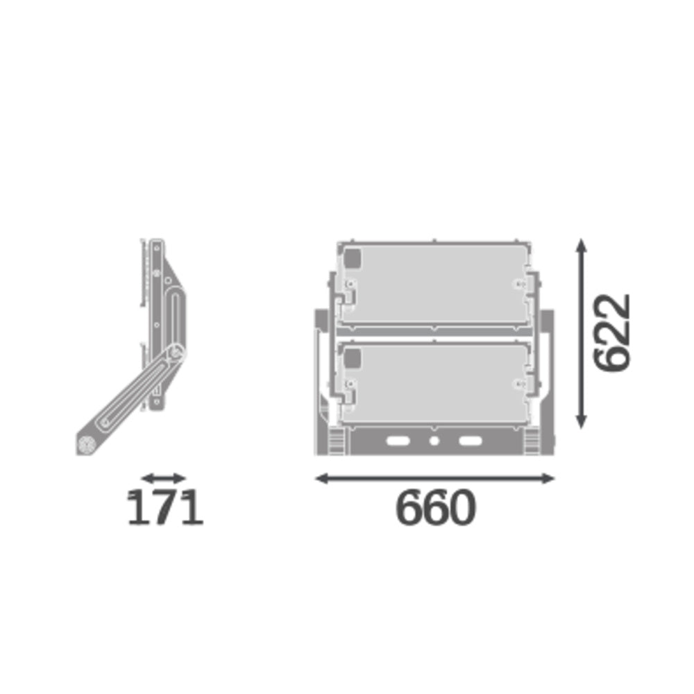 LED reflektor 900W IP66 3000K 45° – vonkajšie LED svietidlo LEDVANCE