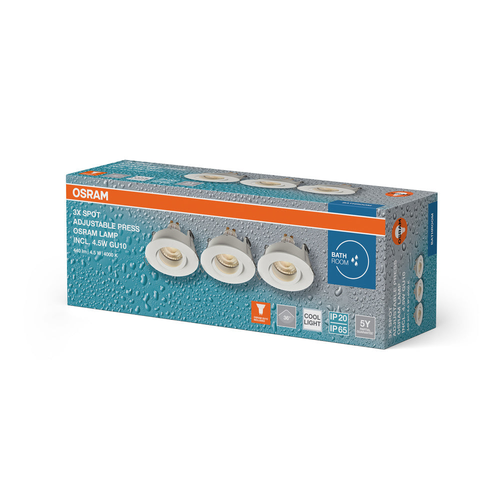 LED downlight 4.50W IP65 4000K 36° – zápustné LED svietidlo OSRAM