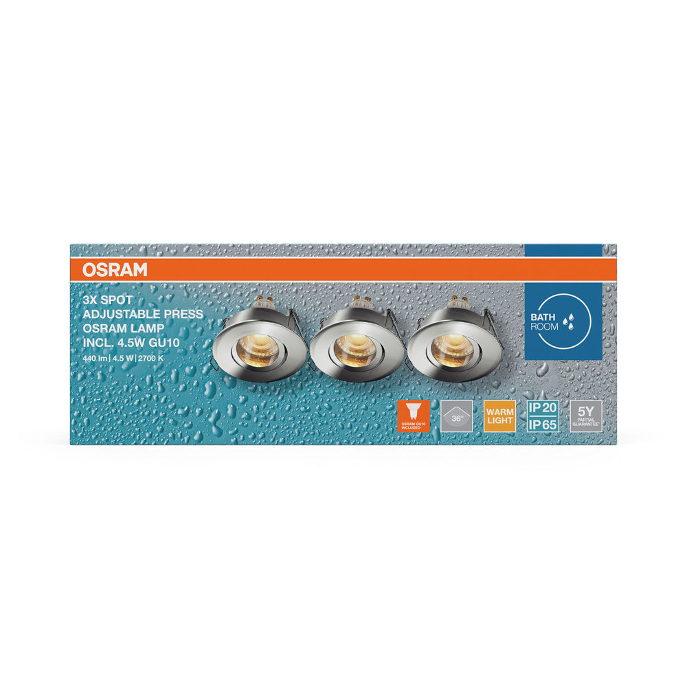 LED downlight 4.50W IP65 2700K 36° – zápustné LED svietidlo OSRAM