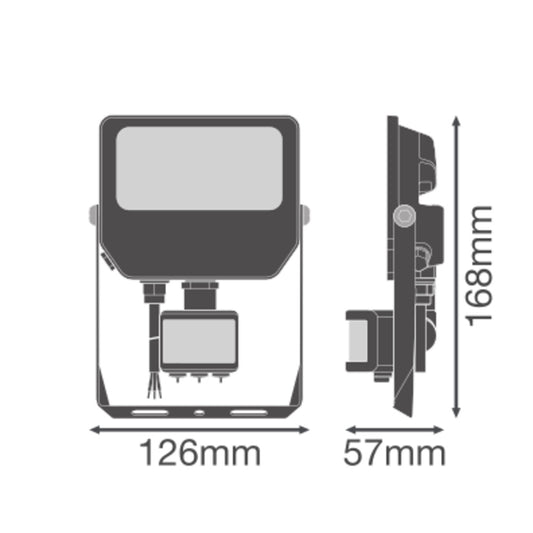 LED reflektor 18W IP65 3000K 100° – vonkajšie LED svietidlo LEDVANCE