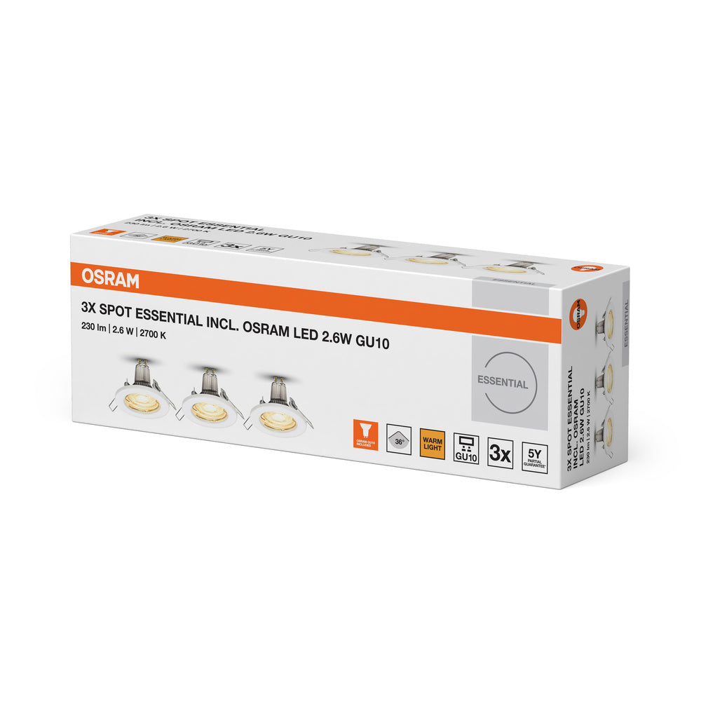 LED downlight 2.60W IP20 2700K 36° – zápustné LED svietidlo OSRAM