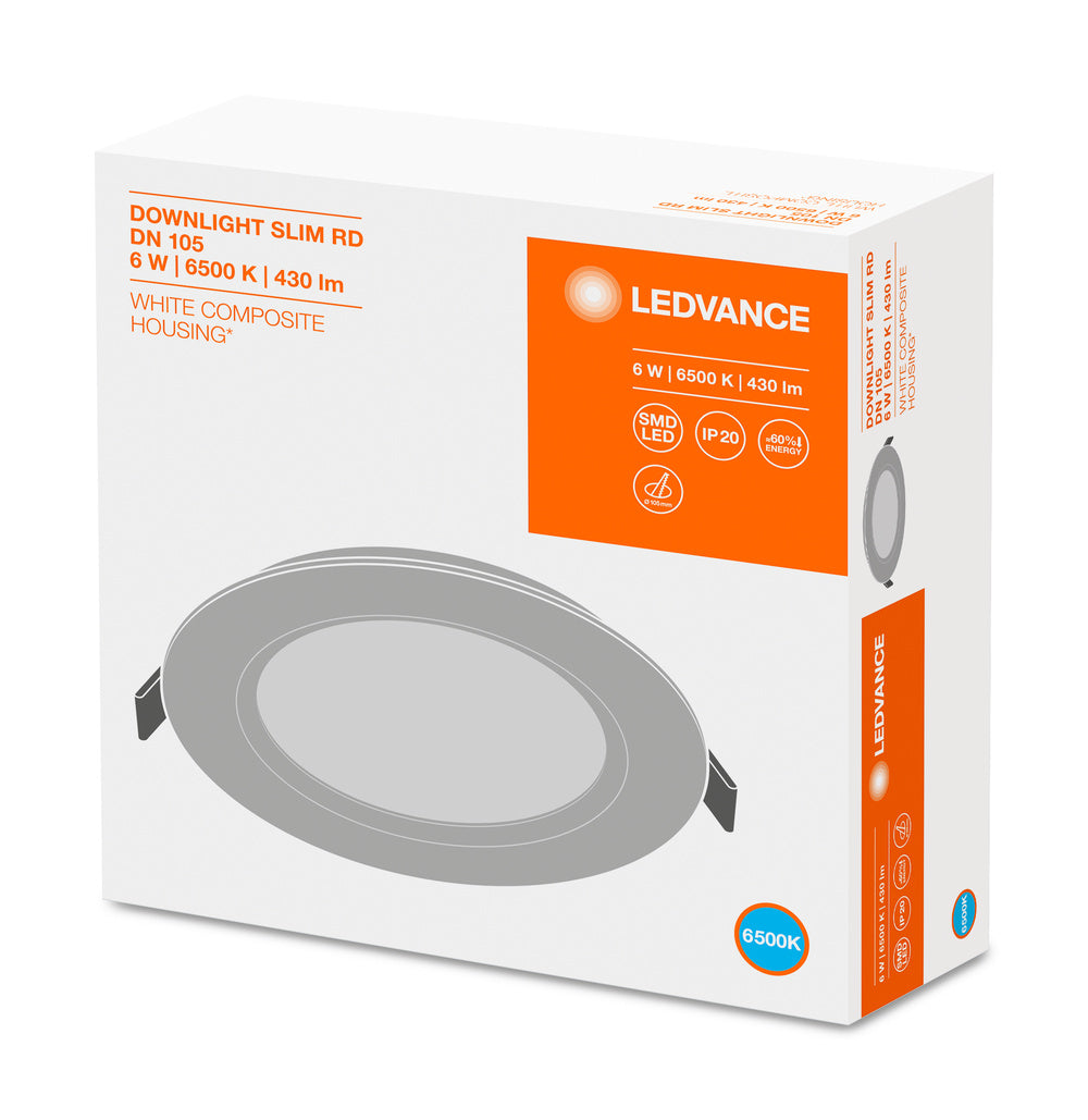 LED downlight 6W IP20 6500K 120° – zápustné LED svietidlo LEDVANCE