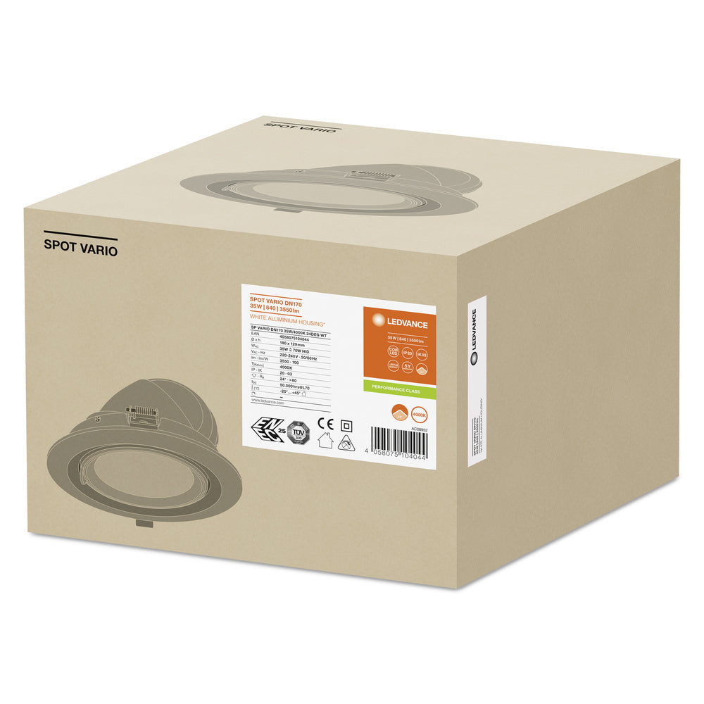 LED downlight 35W IP20 4000K 24° – zápustné LED svietidlo LEDVANCE