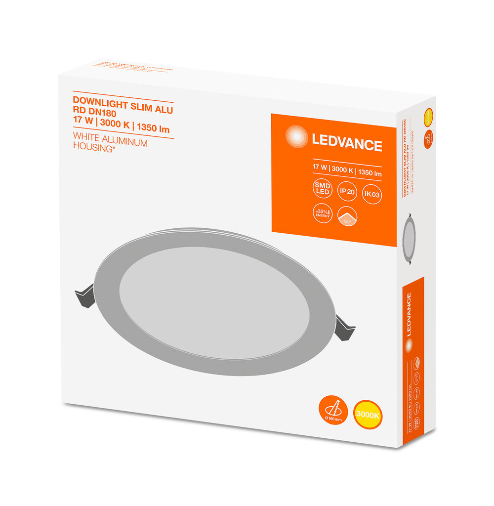 LED downlight 17W IP20 3000K 120° – zápustné LED svietidlo LEDVANCE