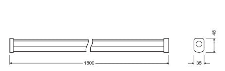 LED prachotesné svietidlo 45W IP65 4000K 140° – priemyselné prachotesné svietidlo LEDVANCE