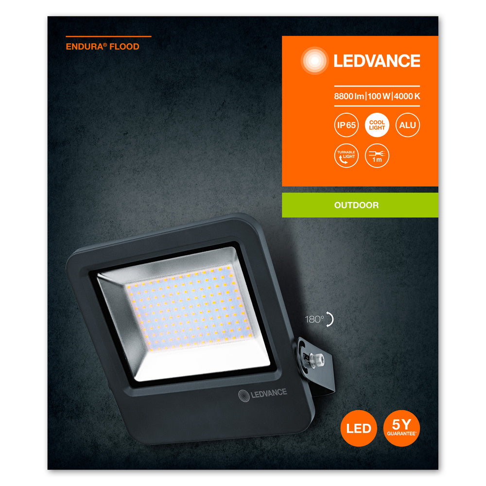 LED reflektor 100W IP65 4000K 120° – vonkajšie LED svietidlo LEDVANCE