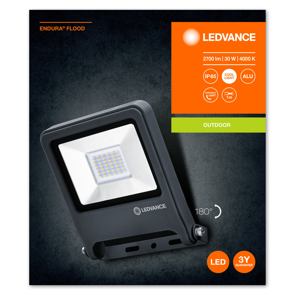 LED reflektor 30W IP65 4000K 110° – vonkajšie LED svietidlo LEDVANCE
