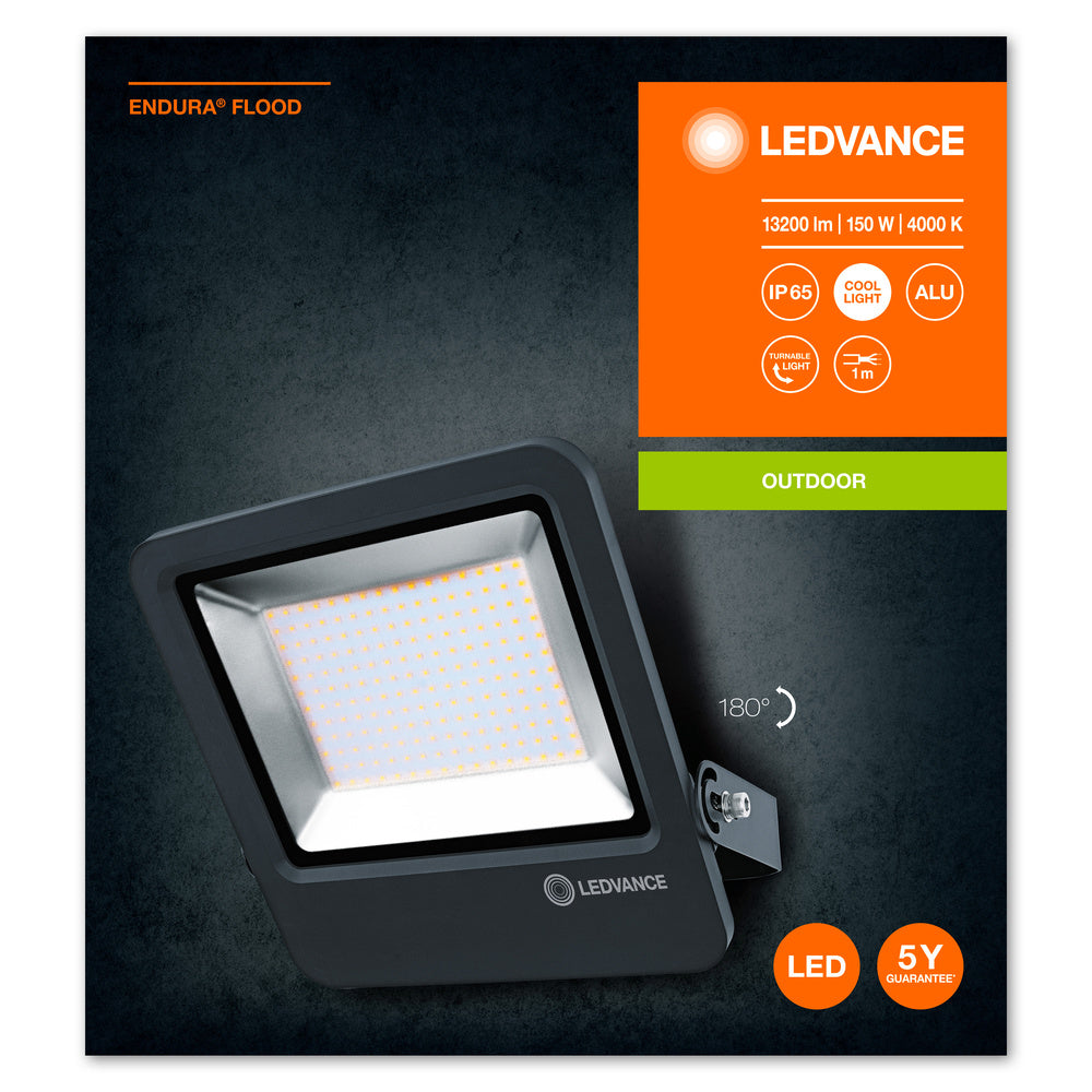 LED reflektor 150W IP65 4000K 120° – vonkajšie LED svietidlo LEDVANCE