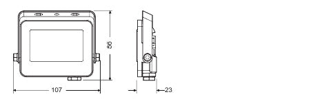 LED reflektor 10W IP65 6500K 115° – vonkajšie LED svietidlo LEDVANCE