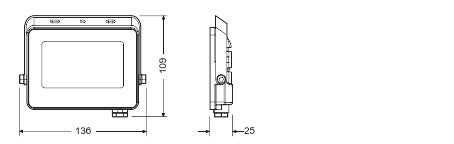 LED reflektor 20W IP65 3000K 115° – vonkajšie LED svietidlo LEDVANCE