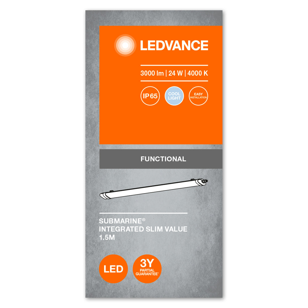 LED prachotesné svietidlo 24W IP65 4000K 120° – priemyselné prachotesné svietidlo LEDVANCE
