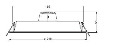 LED downlight 18W IP20 4000K 110° – zápustné LED svietidlo LEDVANCE