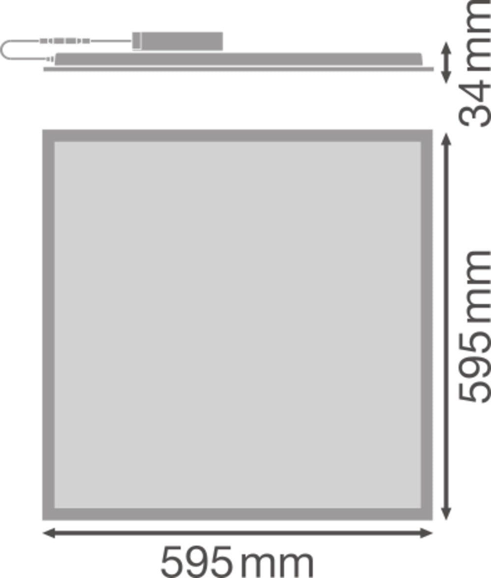 LED panel 198W IP40 120° – LED stropný panel LEDVANCE