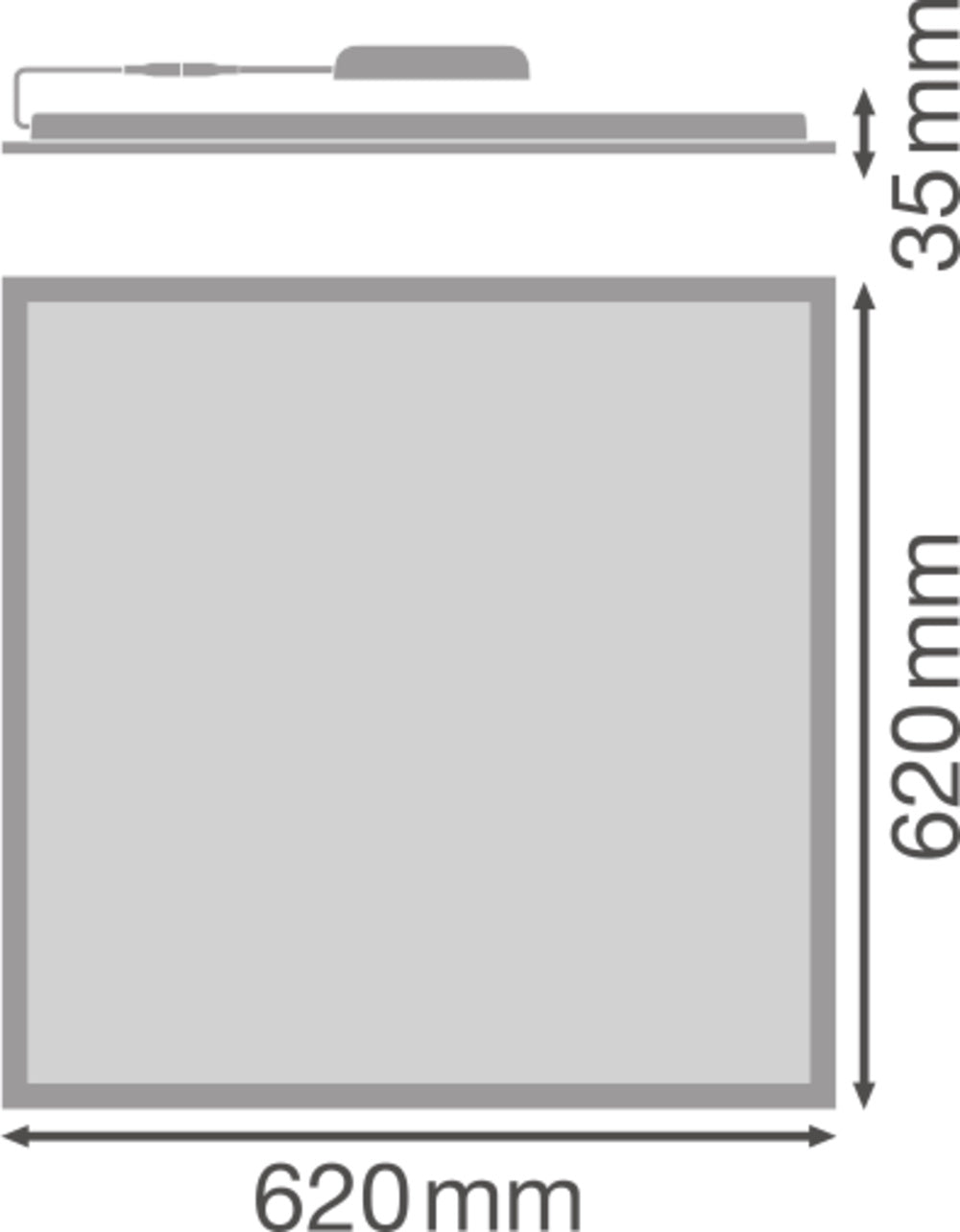 LED panel 234W IP50 110° – LED stropný panel LEDVANCE