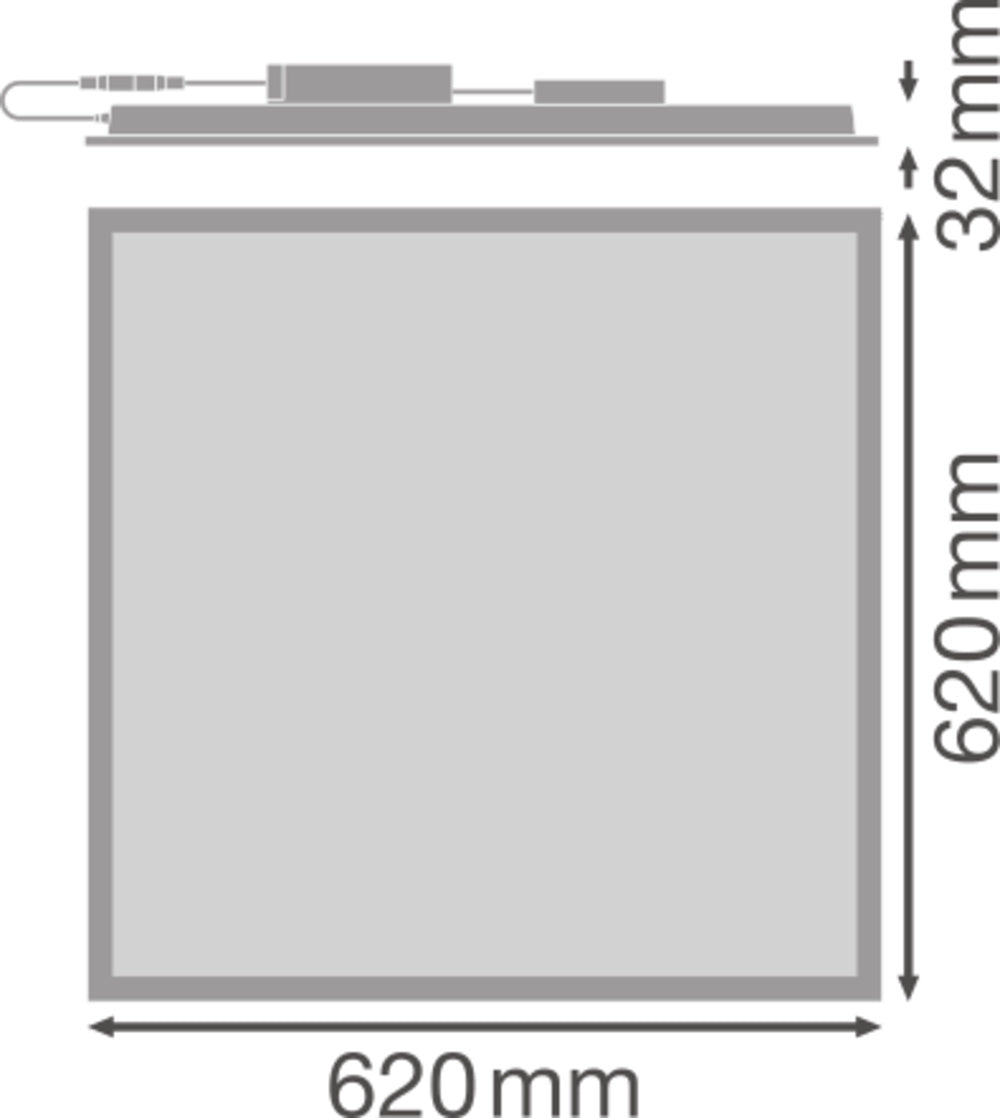 LED panel 33W IP40 4000K 90° – LED stropný panel LEDVANCE
